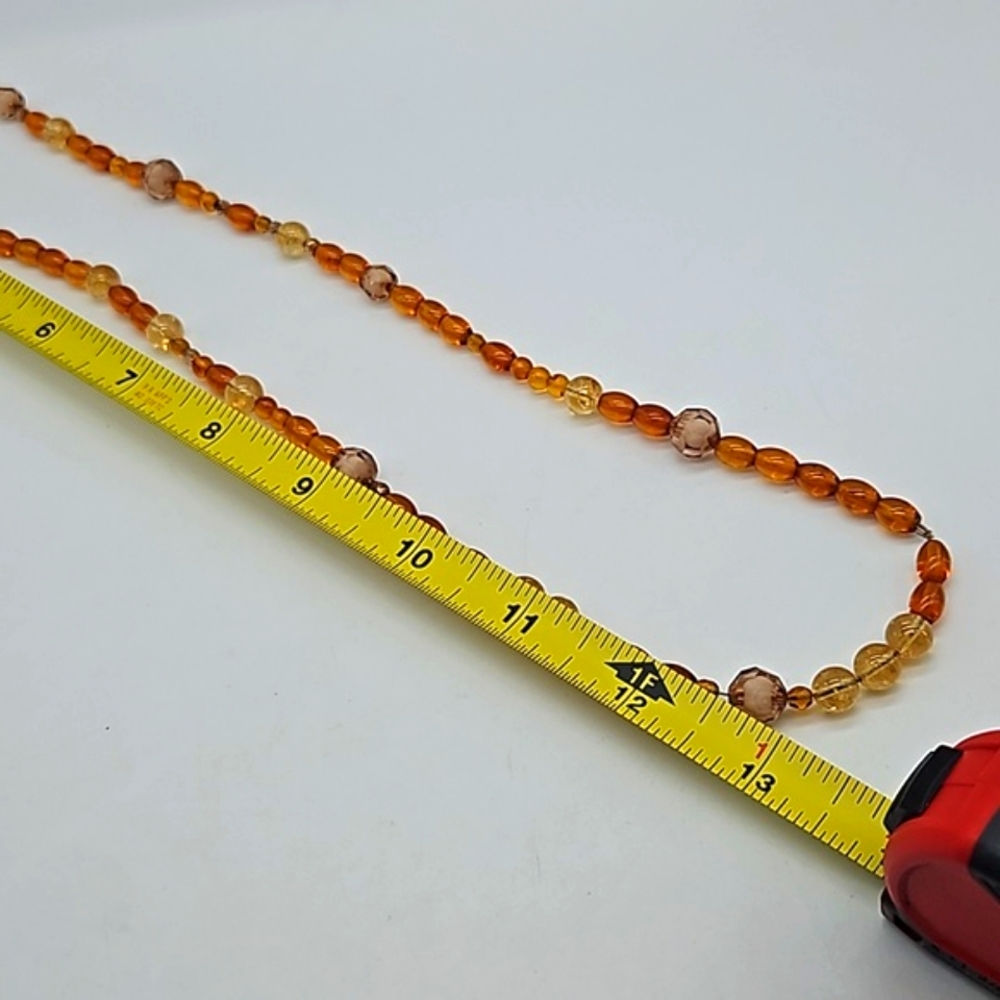 orange beaded necklace - Picture 7 of 7